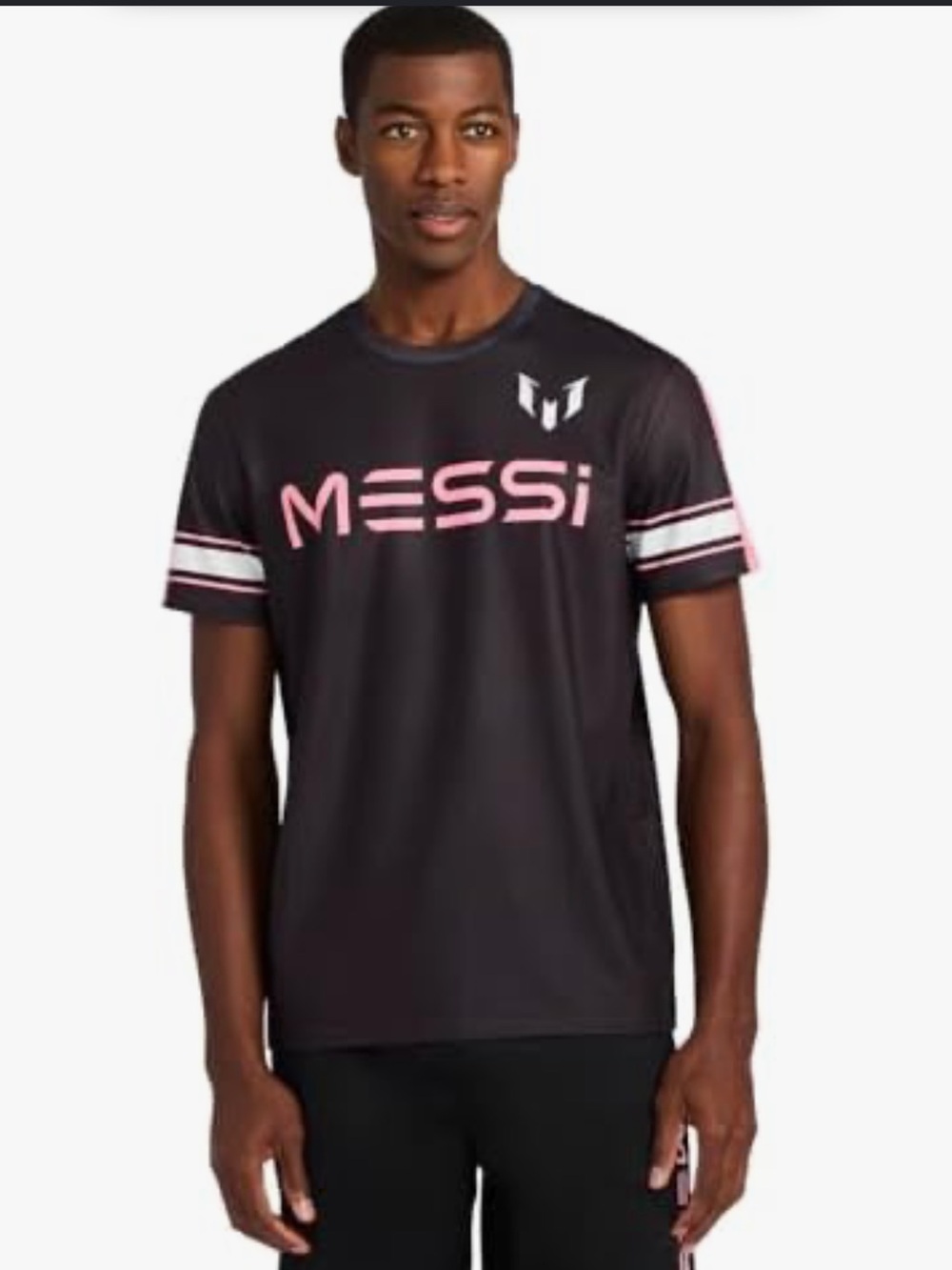 Messi collection black and pink men's jersey size Small